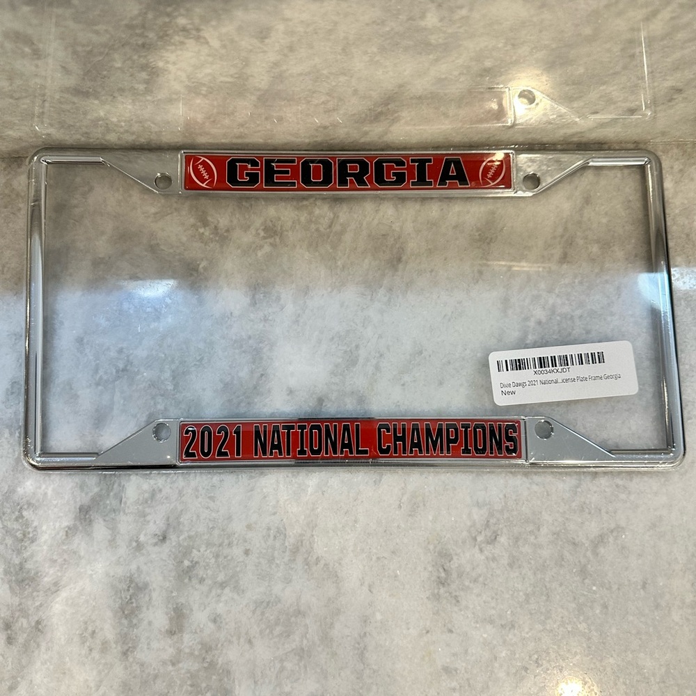Georgia 2021 National Champions License Plate Frame
